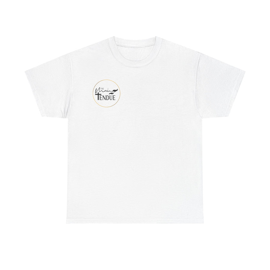 T-shirt Une Main Tendue — Blanc unisexe