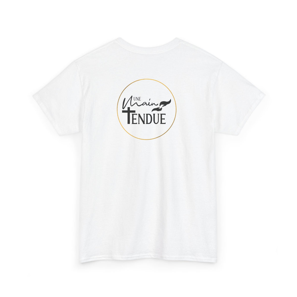 T-shirt Une Main Tendue — Blanc unisexe