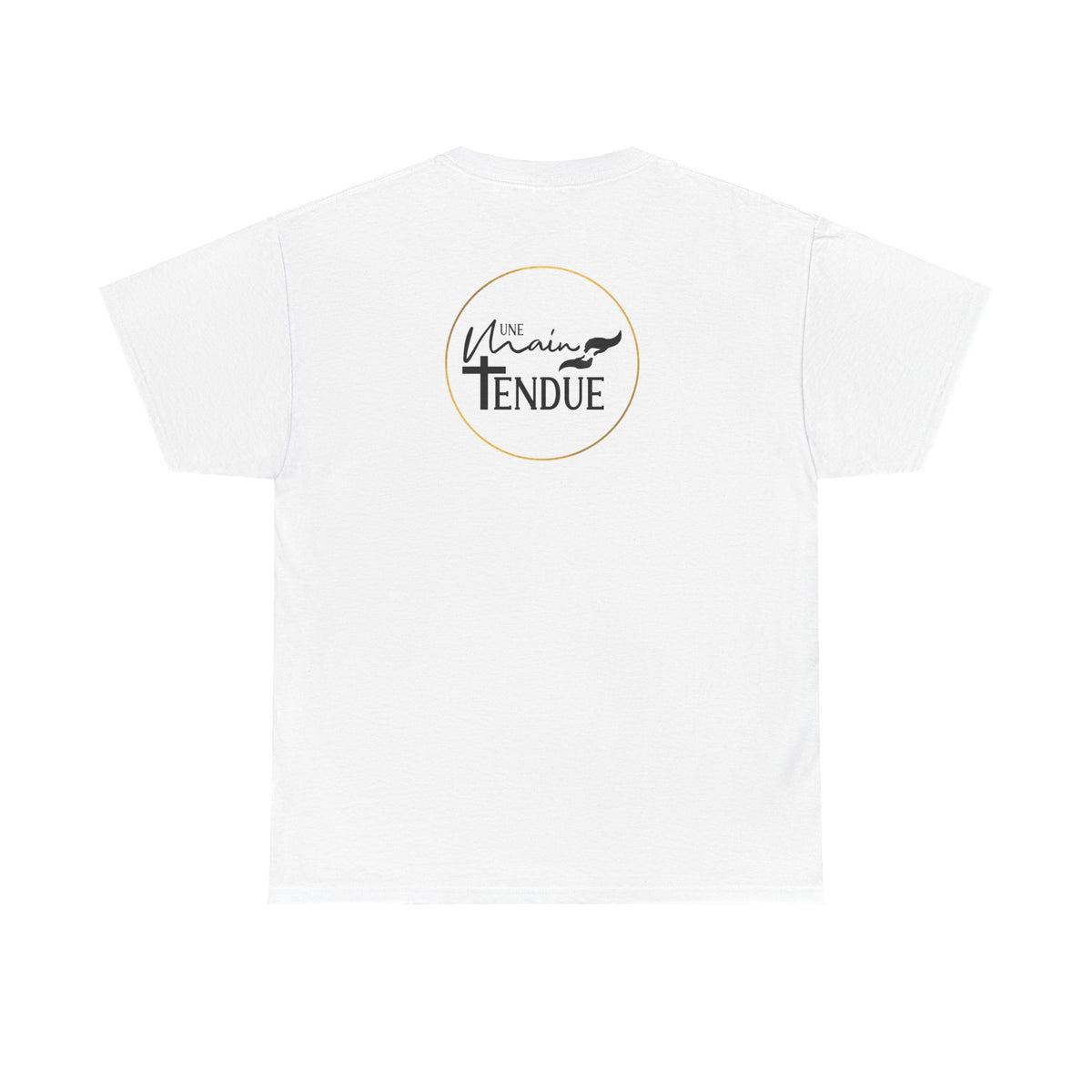 T-shirt Une Main Tendue — Blanc unisexe